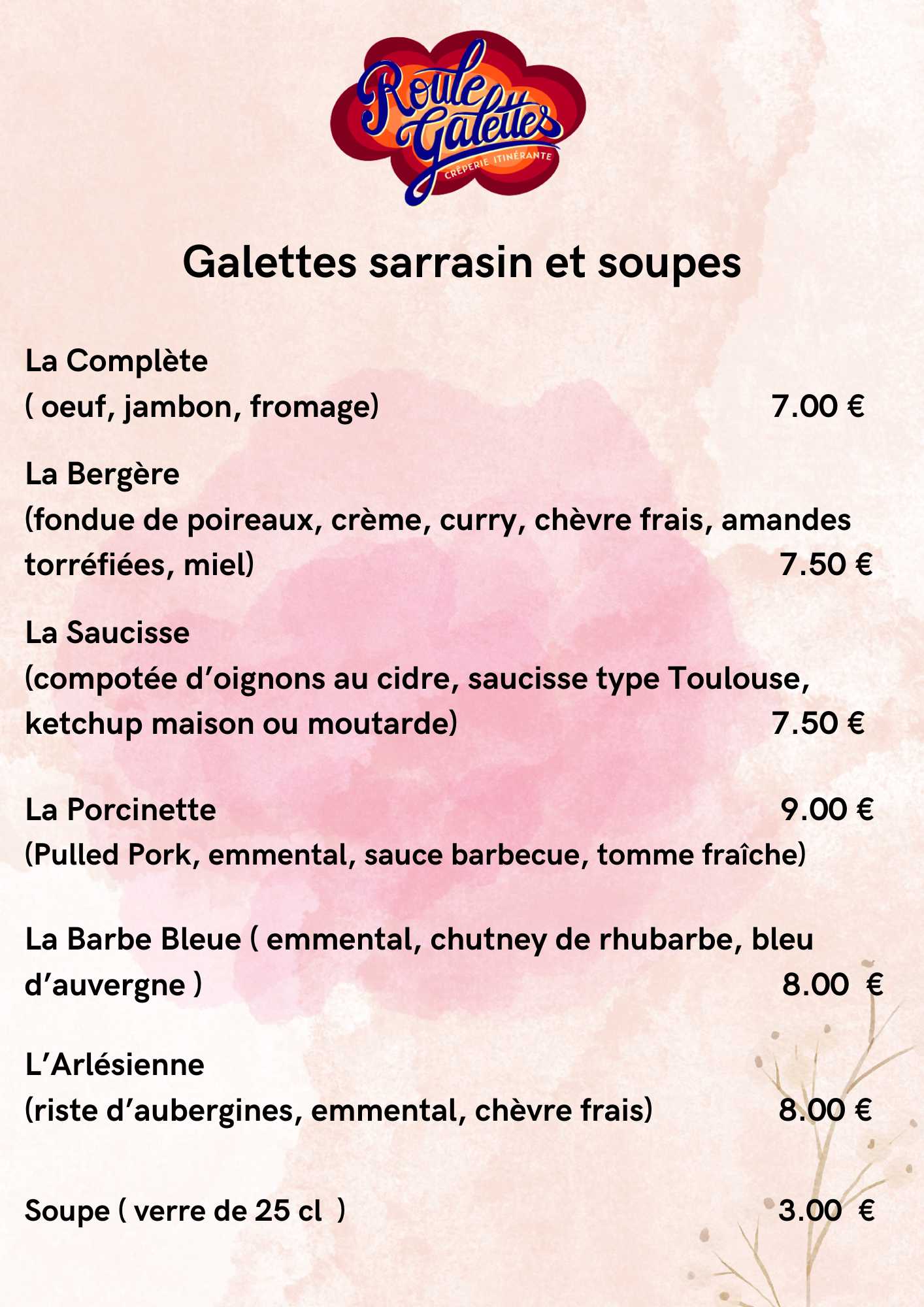 Carte Galettes